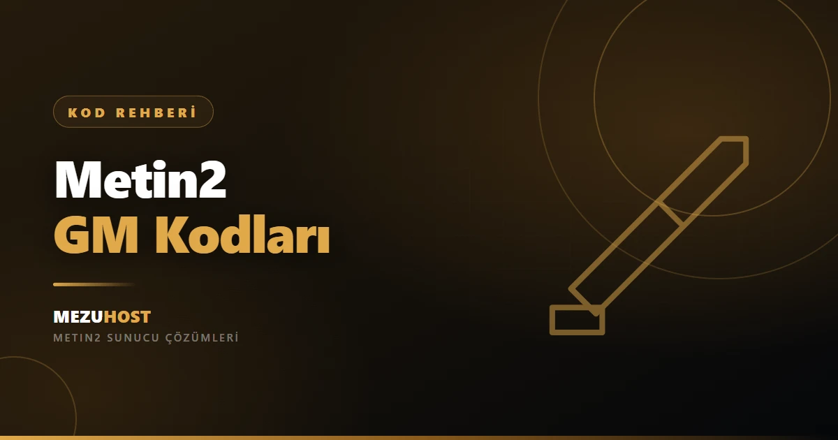 Metin2 GM Kodları: Komutlar, Item ve Boss Kod Listesi